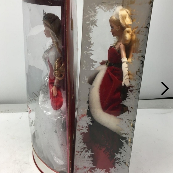 2001 & 2007 Barbie Holiday Celebration Special Edition Dolls Both are New in Box - Picture 9 of 10